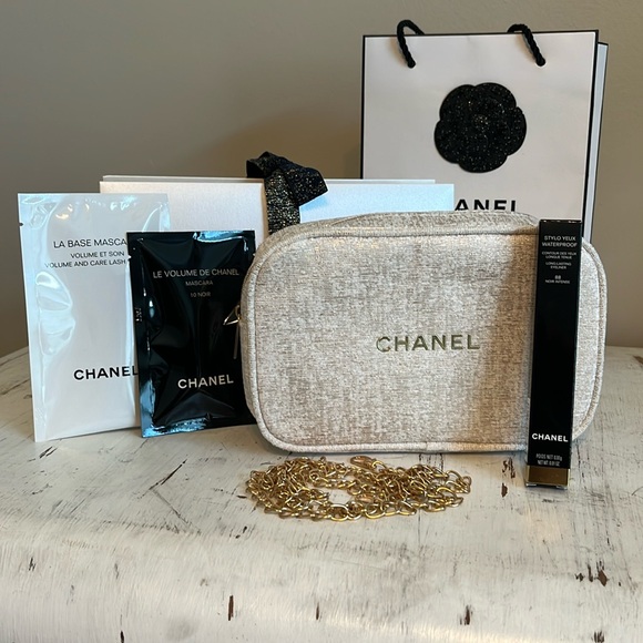 CHANEL Handbags - SALE CHANEL COSMETIC BAG & COSMETIC BUNDLE FINAL PRICE